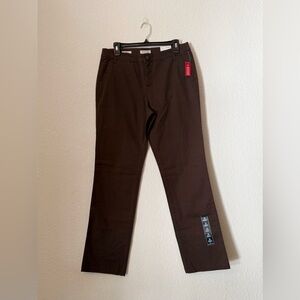 St. John’s Bay Chino Pants Womens Size 10 Brown Straight Leg Pockets